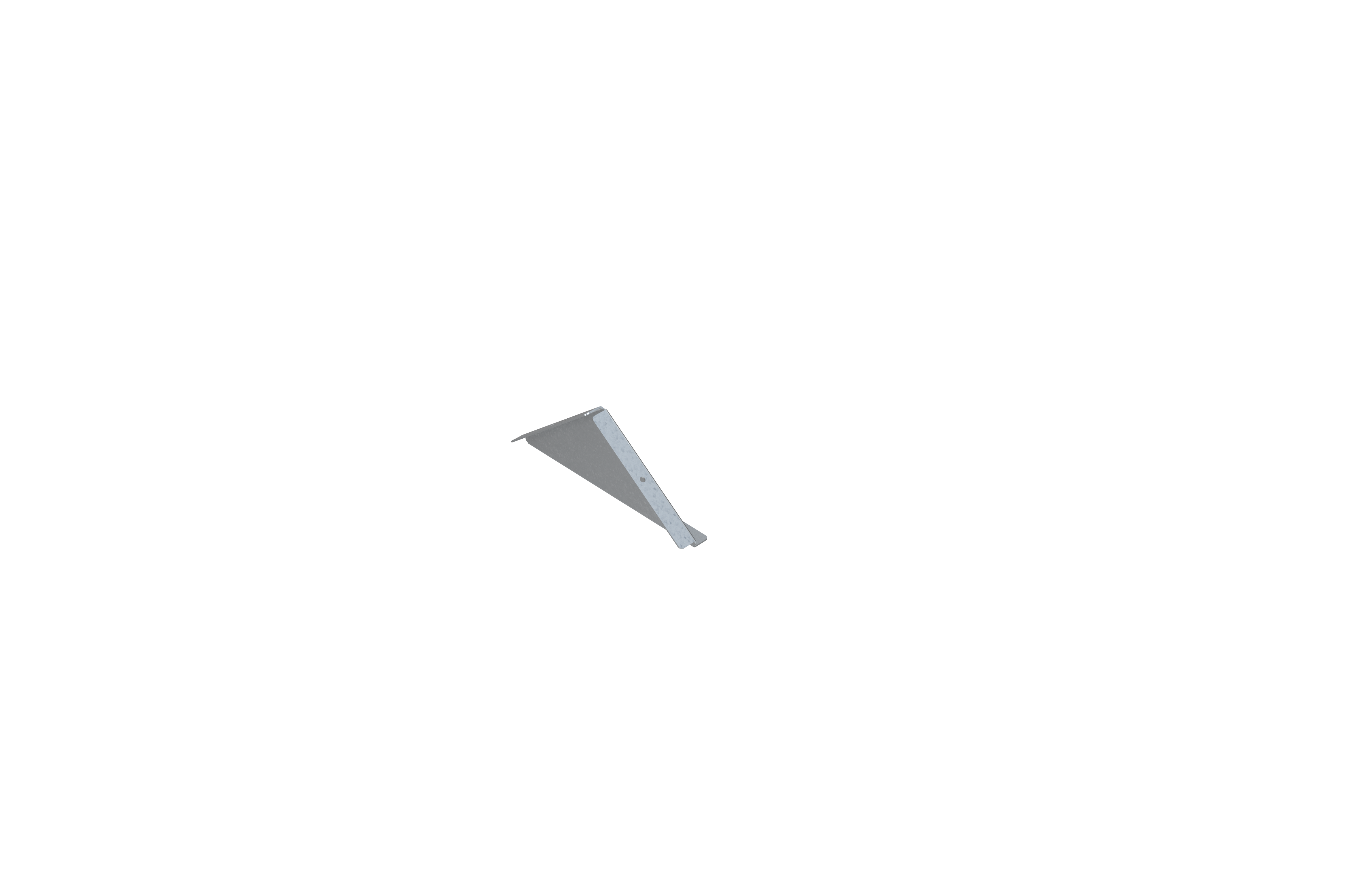 Заглушка двускатной крышки 100х1.0 мм ML-ZDK-100х1.0-MS