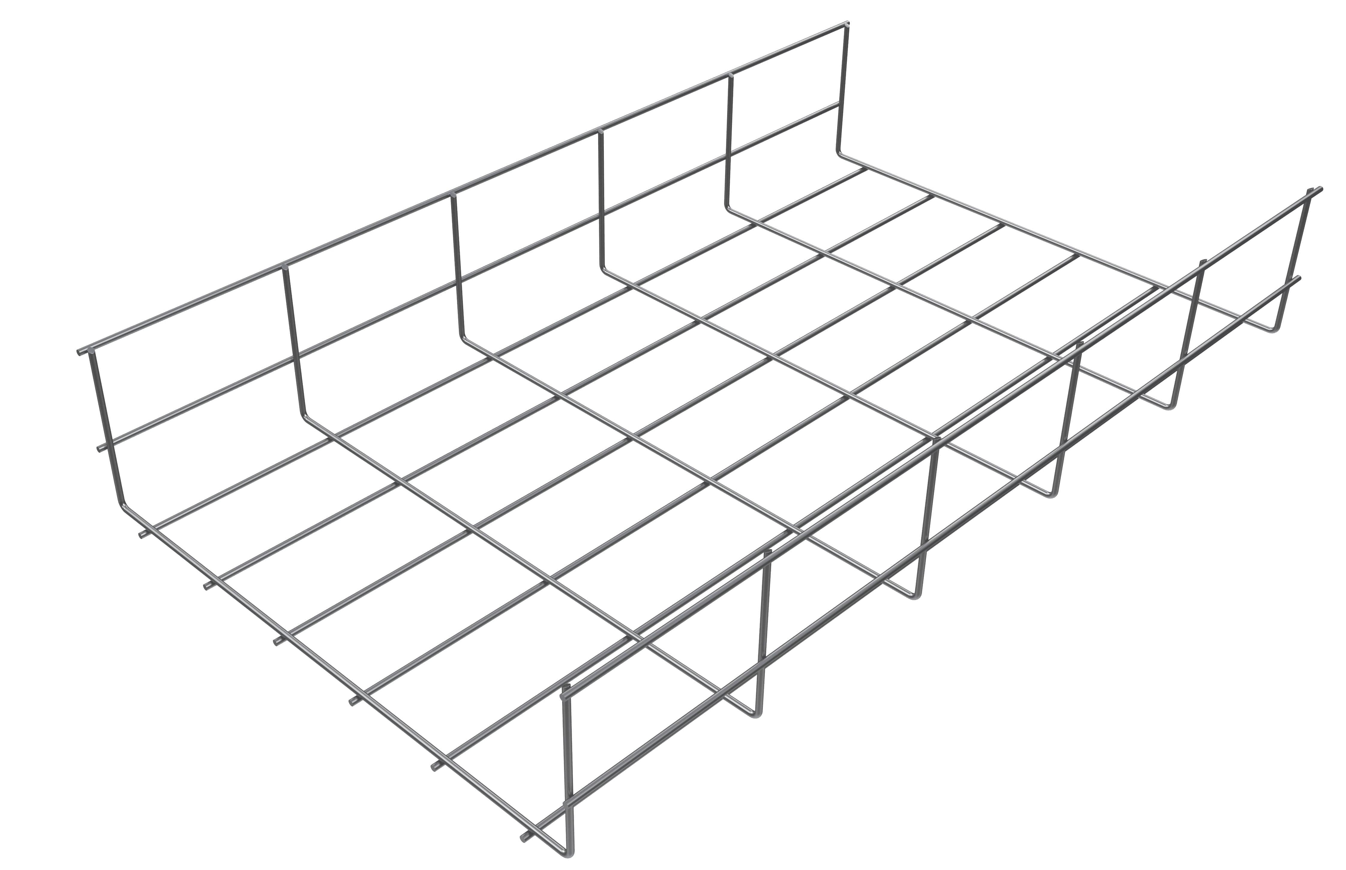 Проволочный лоток стандарт, 80х100х3000х4 мм PL-PLS-80x100x3000x4-MS