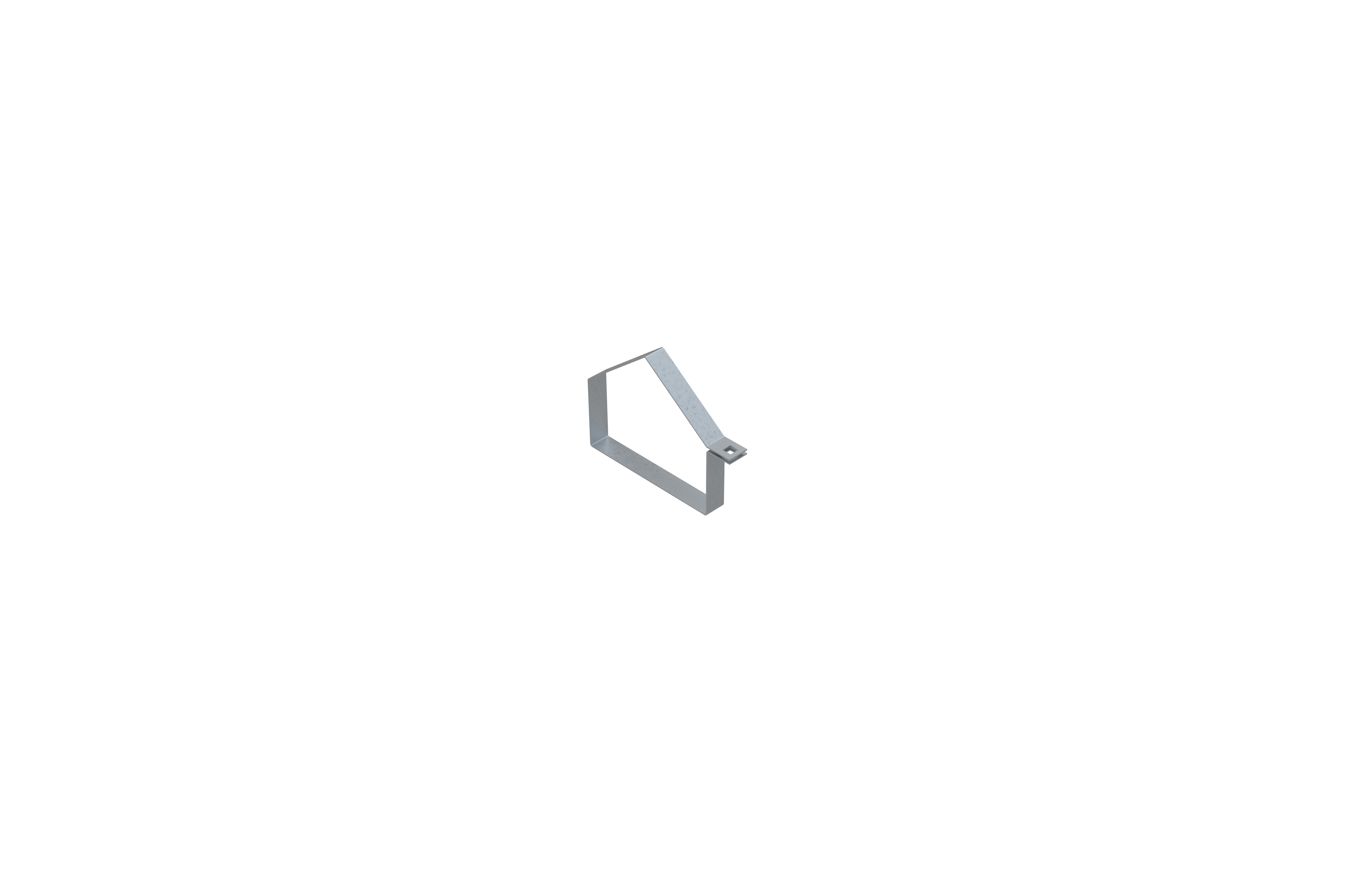 Хомут двускатной крышки лотка 100x100x1.0 мм ML-HDL-100x100x1.0-MS