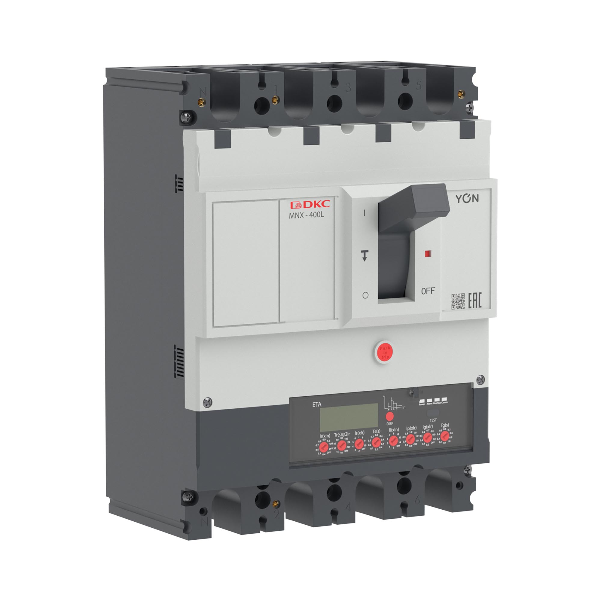 Авт. выкл. YON pro MNX400L 4P 400A 70kA при AC415V расц. ETA