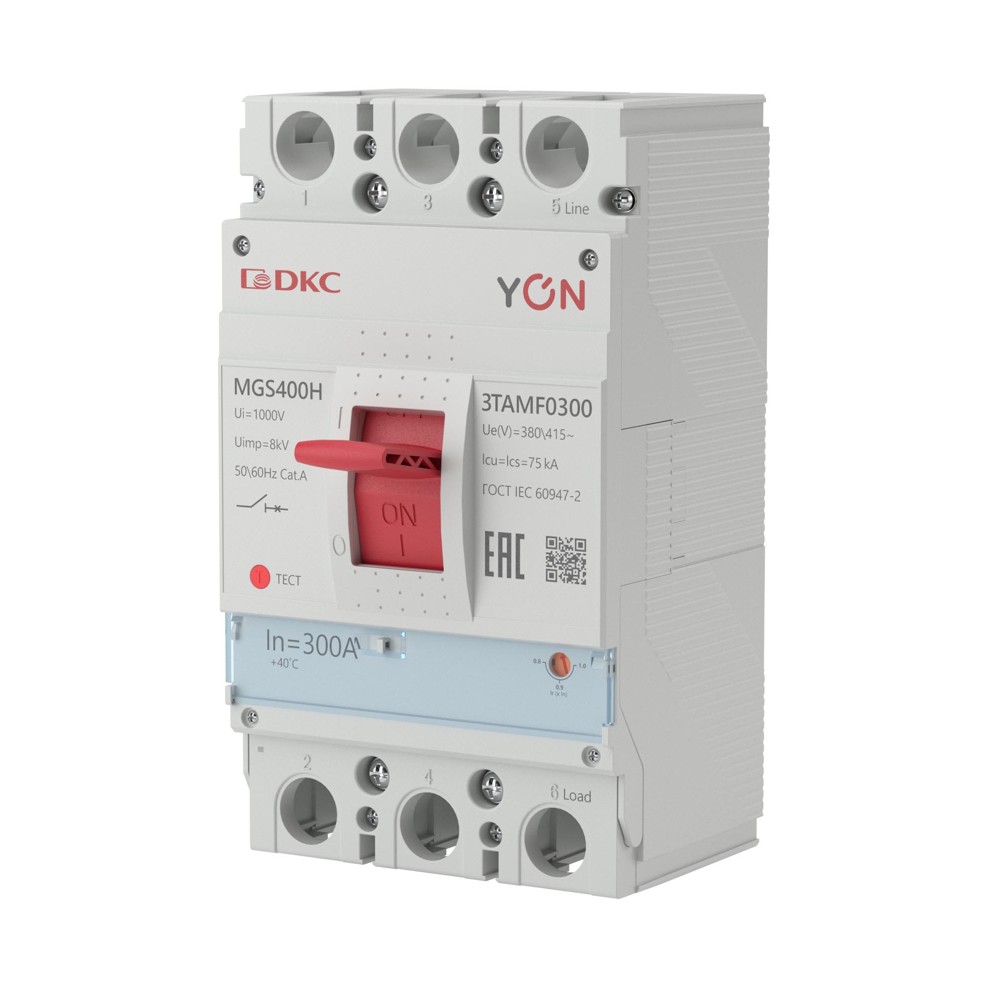 Авт. выкл. YON MGS400 3P 240-300A 75kA