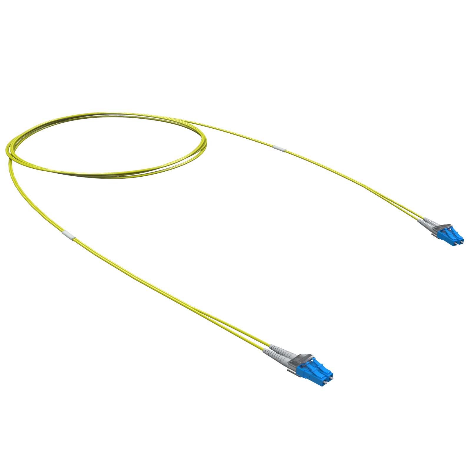Оптический коммутационный шнур двухволоконный (Duplex) LC/UPC-LC/UPC, 9/125 (OS2), 2 м