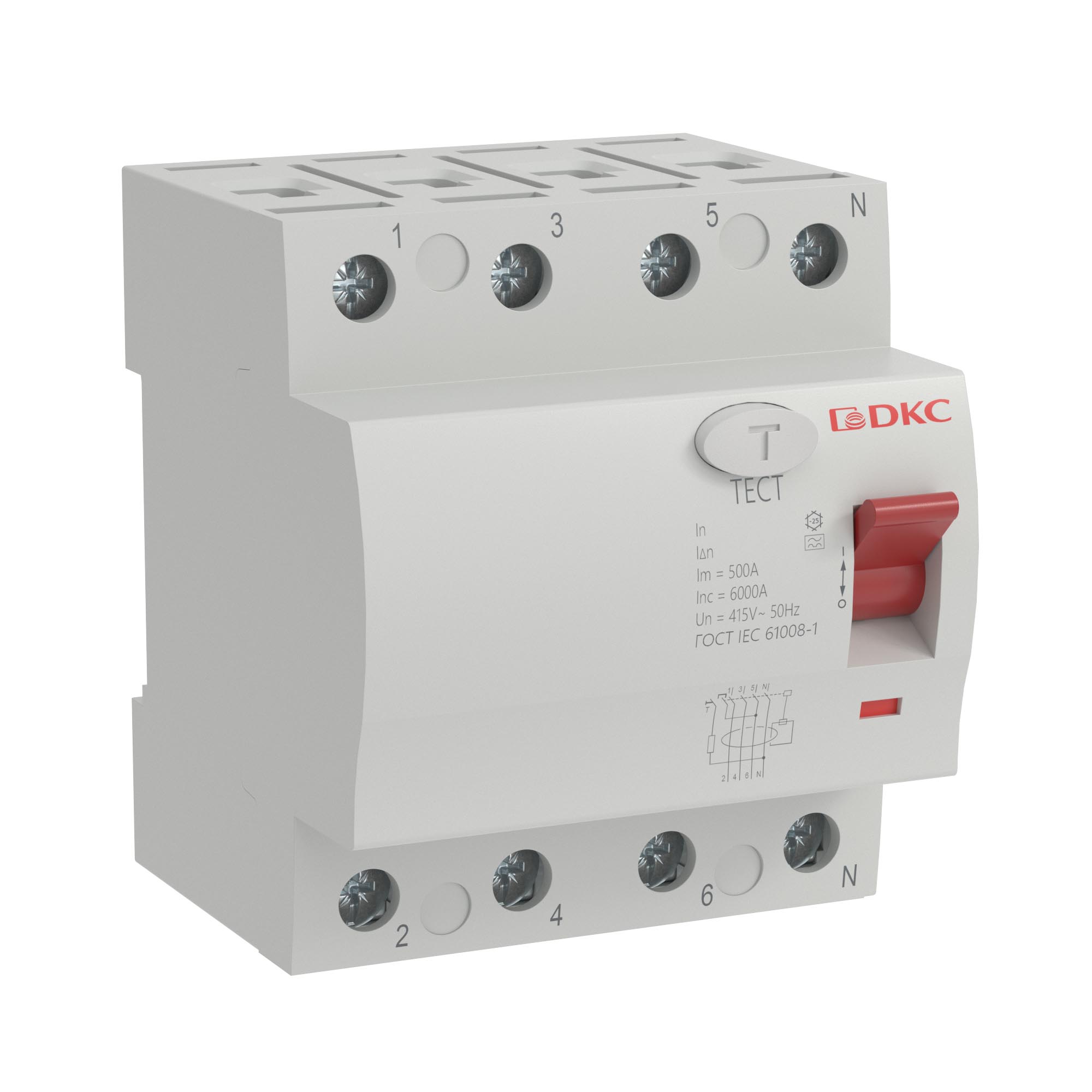 Устройство защитного отключения YON макс (YON max) типа MDL100, 4 полюса, 100mA, 40А, тип A
