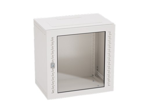 ИТ-Шкаф навесной 19'', 12U 600х600х400 дверь cтекло, RAL7035