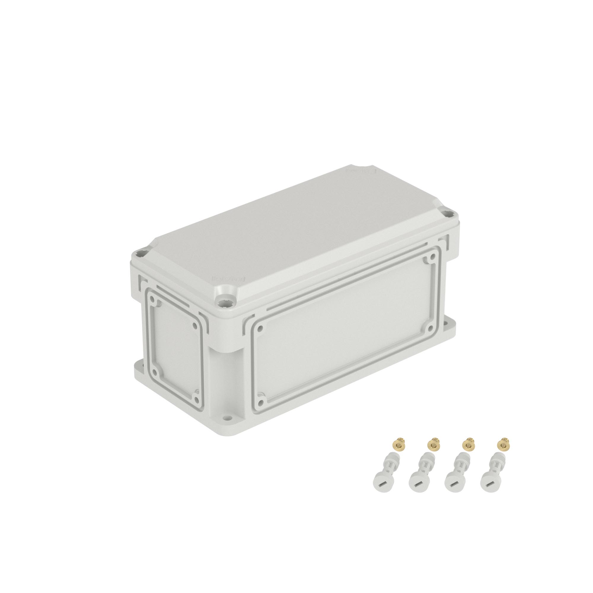 Корпус RAM box без МП 300х150х146 мм, с фланцами, непрозрачная крышка высотой 21 мм, IP66/IP67