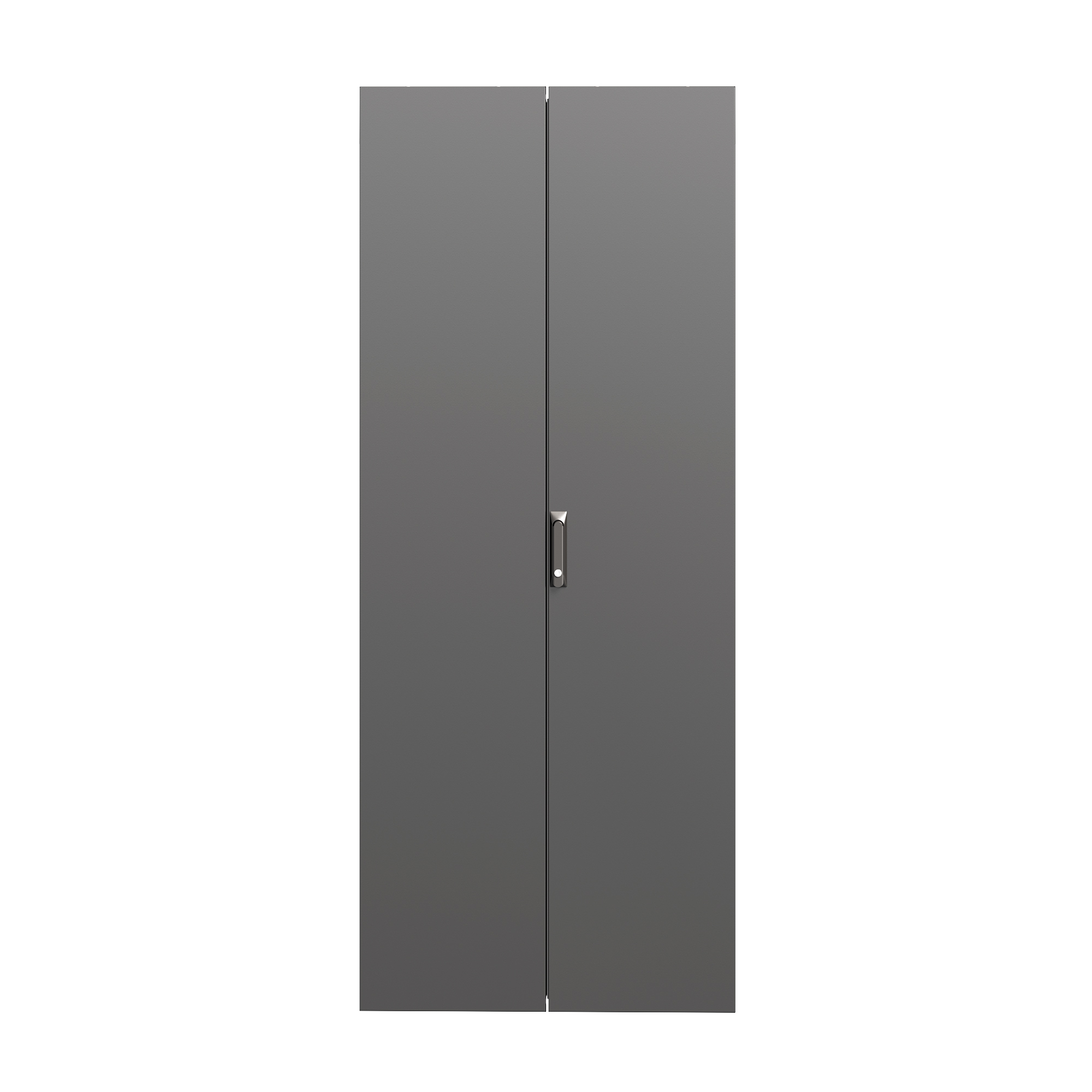Дверь сплошная двухстворчатая для IT-CQE 1600 x 600 RAL9005