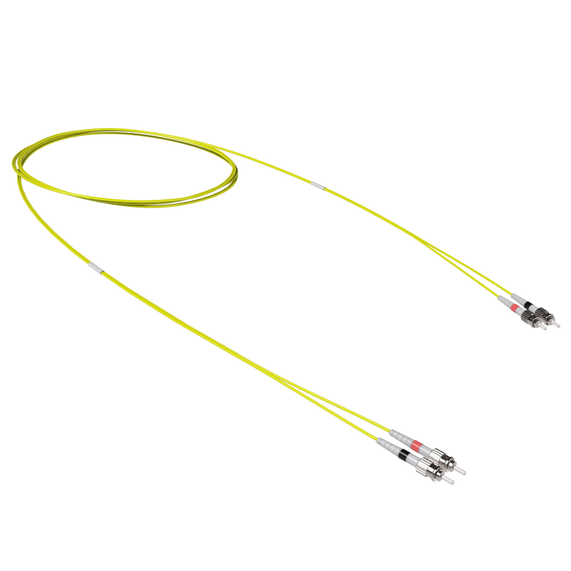 Оптический коммутационный шнур двухволоконный (Duplex) ST-UPC/ST-UPC, 9/125 OS2, 2 м