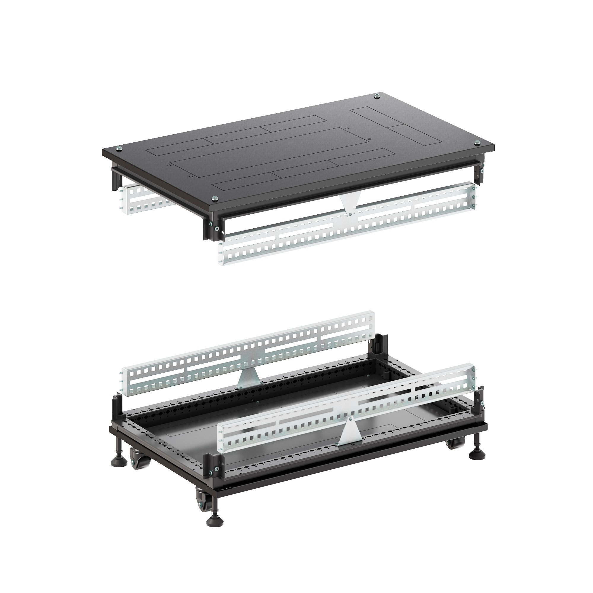 Крыша основание преперфорированные IT-CQE 600x1000, RAL9005