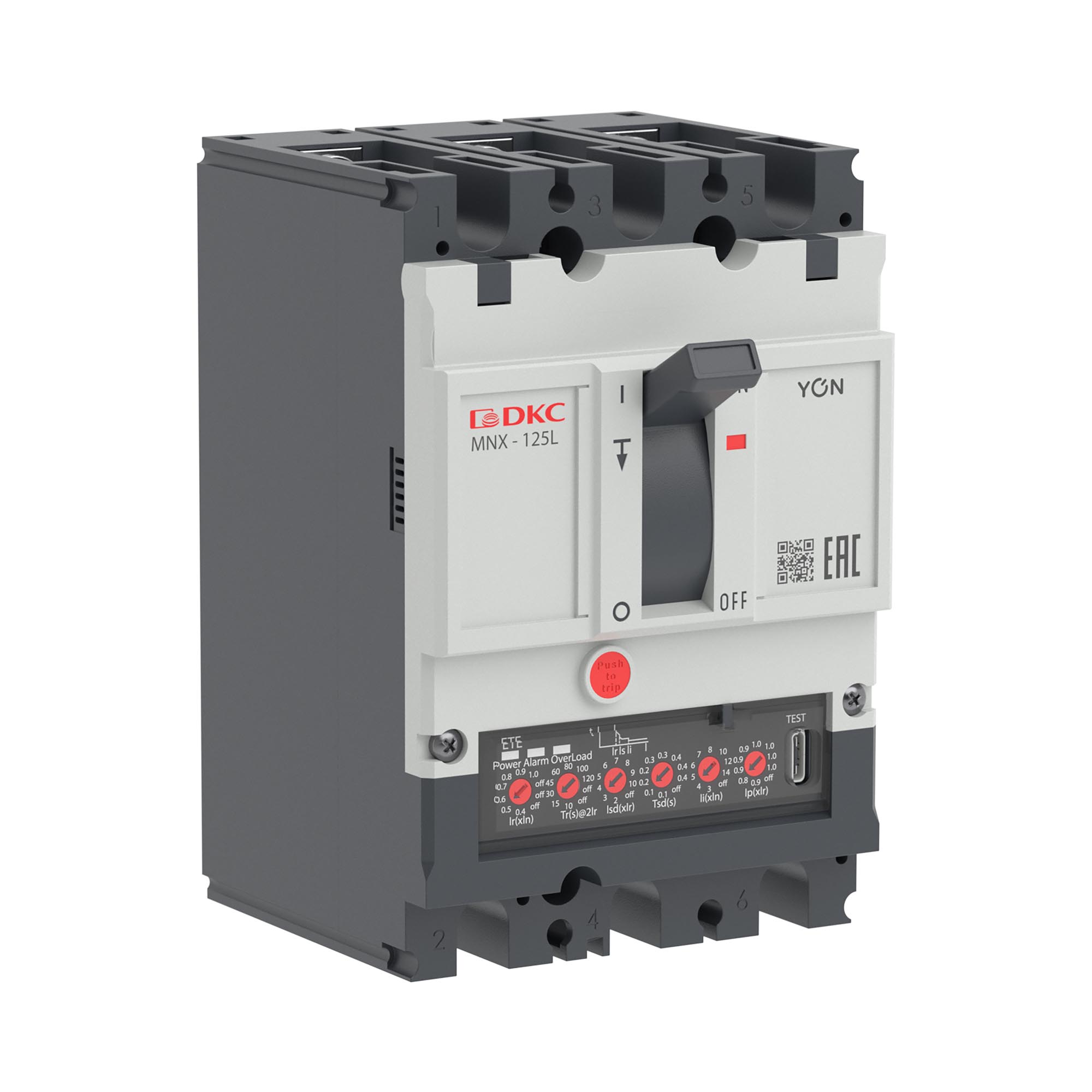 Авт. выкл. YON pro MNX125L 3P 125A 70kA при AC415V расц. ETE