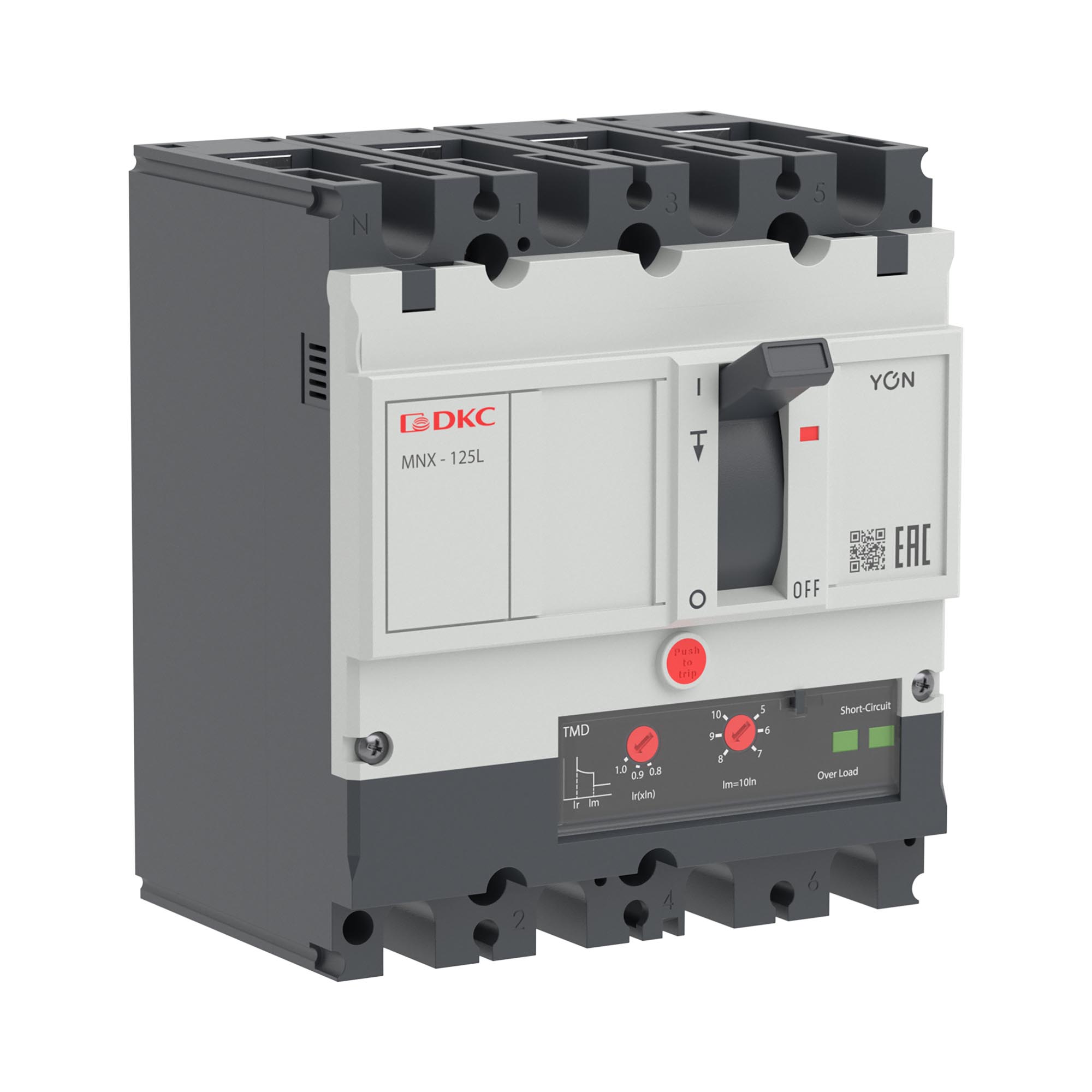 Авт. выкл. YON pro MNX125L 3N 100A 70kA при AC415V расц. TMD