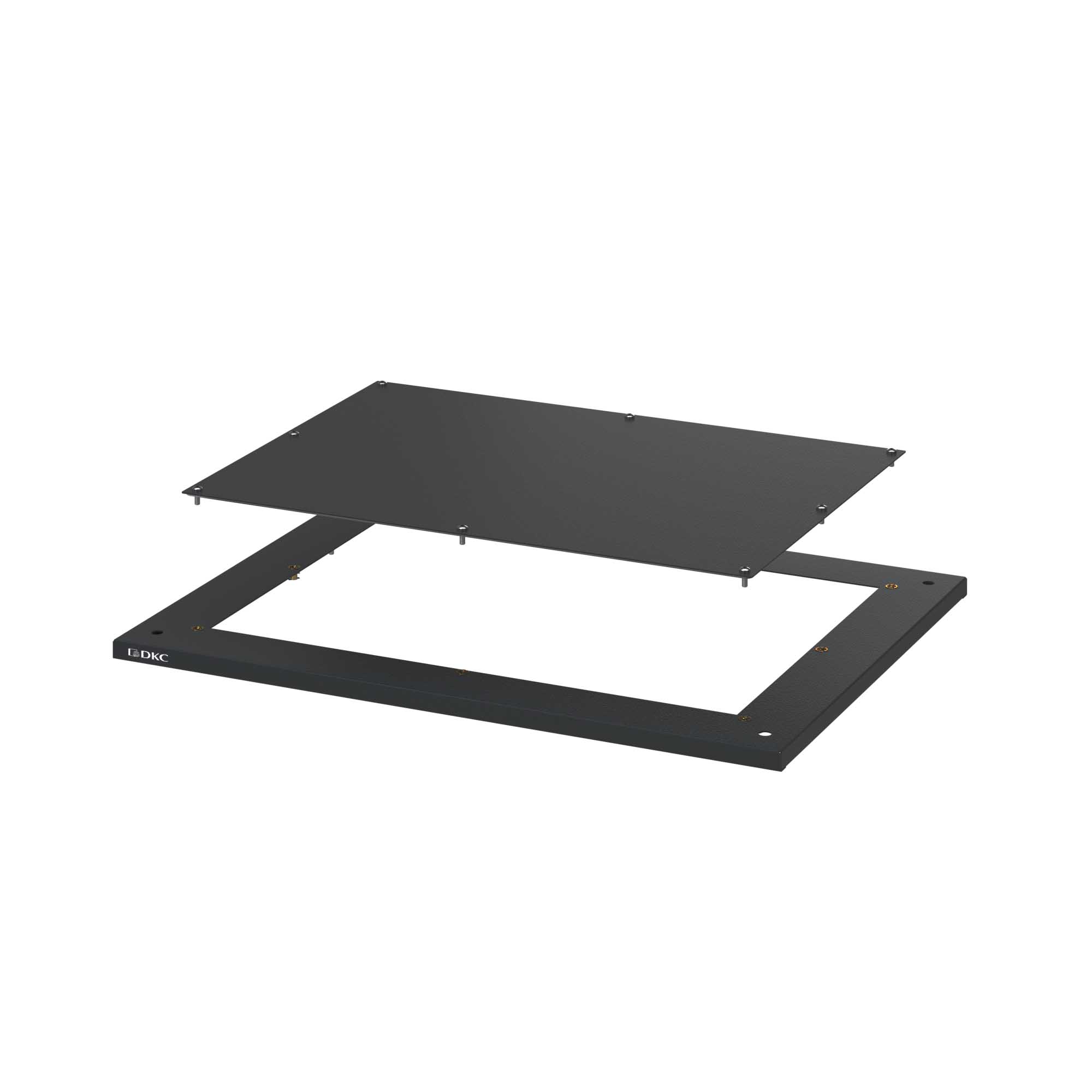 Крыша с прямоугольным фланцем для шкафов CQE N и CQE, цвет черный RAL 9005 ШхГ 1200x400 мм, РАМ Пауэр (RAM power)