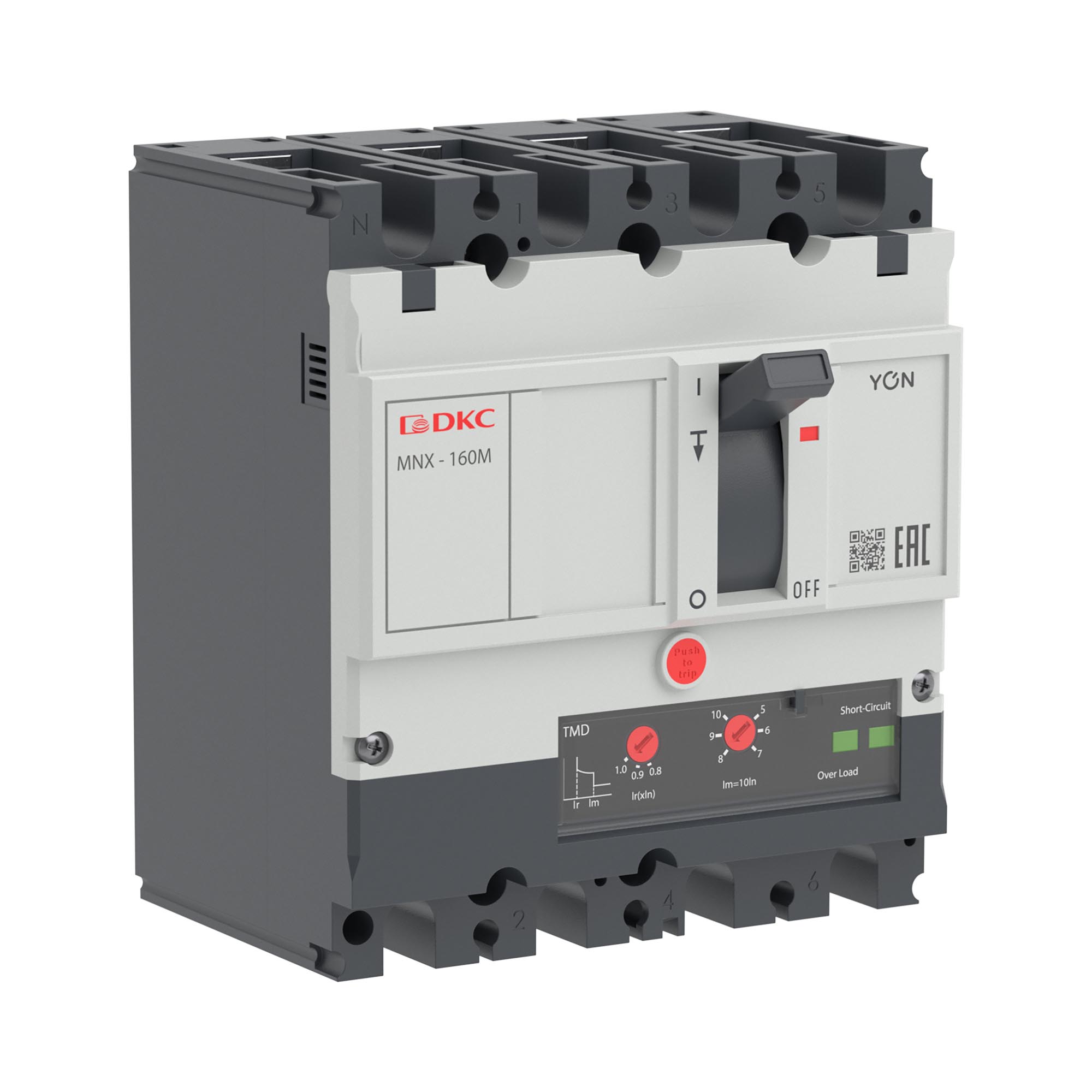 Авт. выкл. YON pro MNX160M 3N 160A 100kA при AC415V расц. TMD