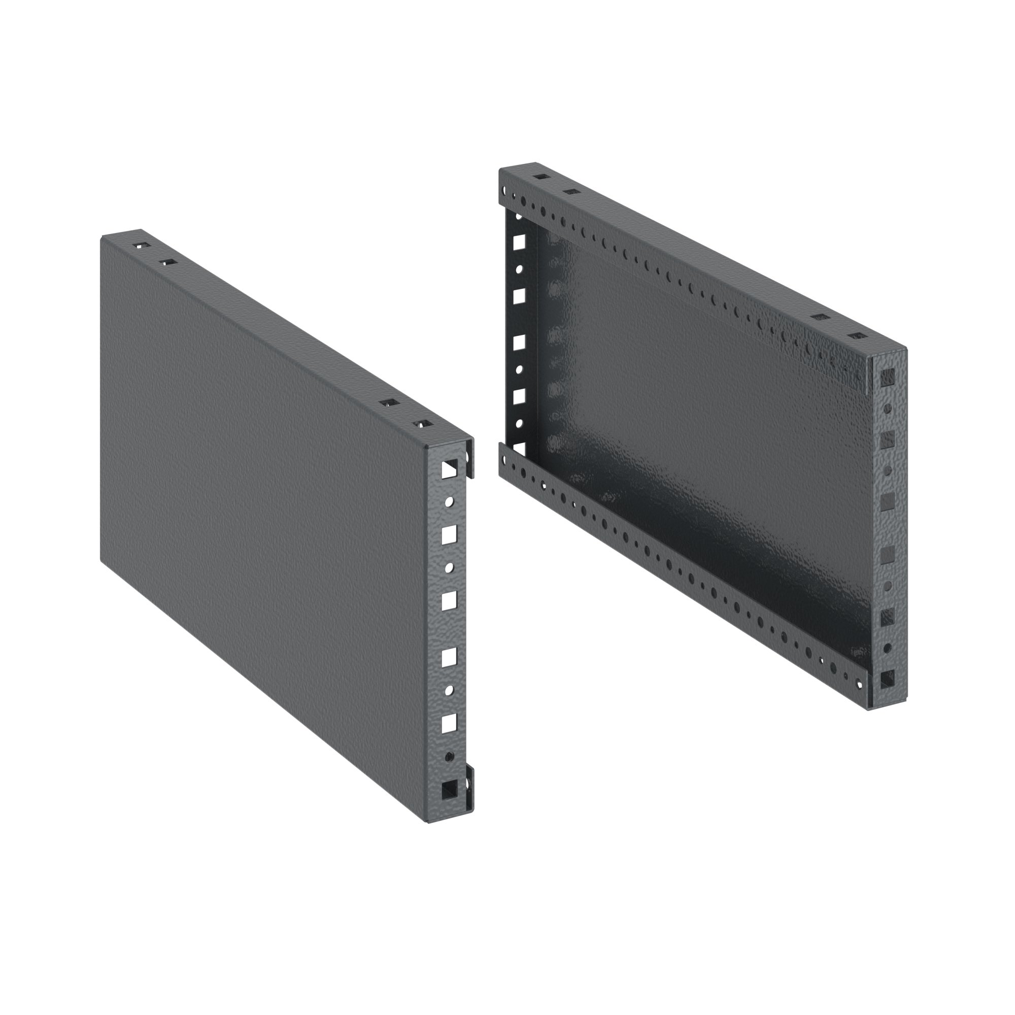 Панели цоколя для корпусов CQE & CQE N, ШхГ 500 мм, В=200 мм, RAL7011, комплект - 2 шт. (замена на R5NFPB52) RAM block