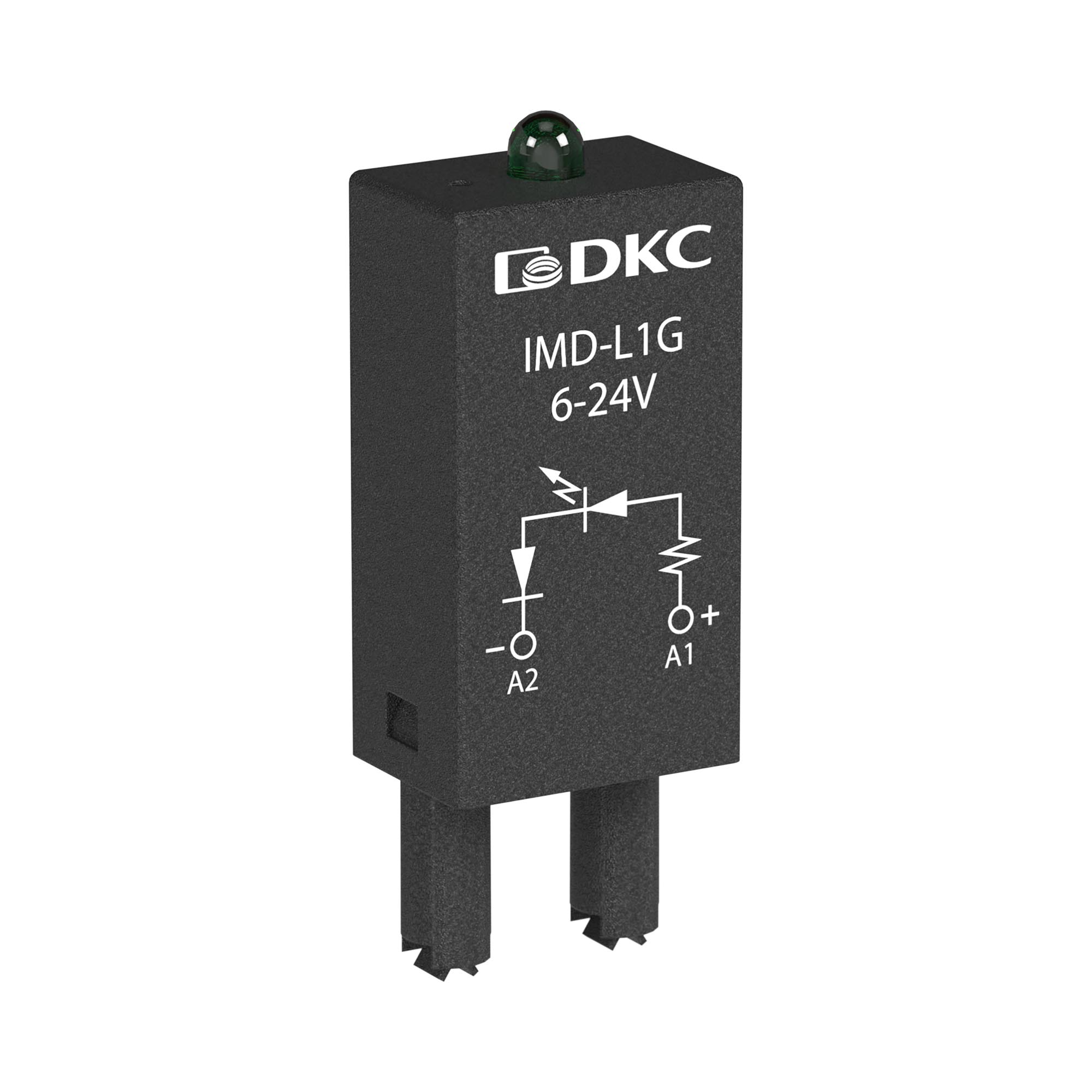 Модуль индикации и защиты, LED зеленый+Варистор (A1+), 120V AC/DC