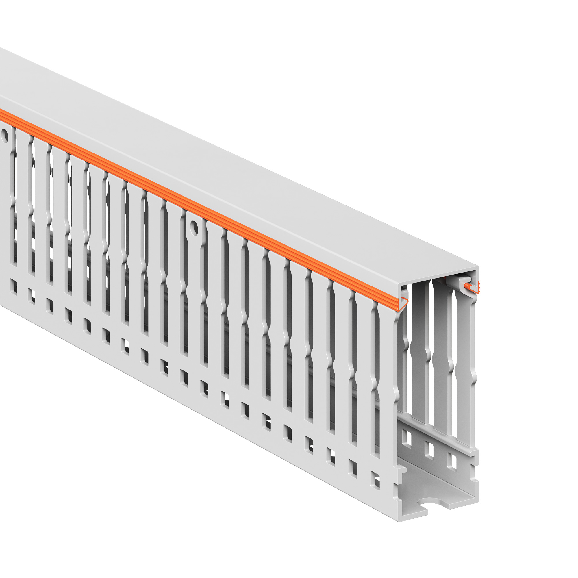 Короб перфорированный RLHF6 25x60, без галогенов, светло-серый
