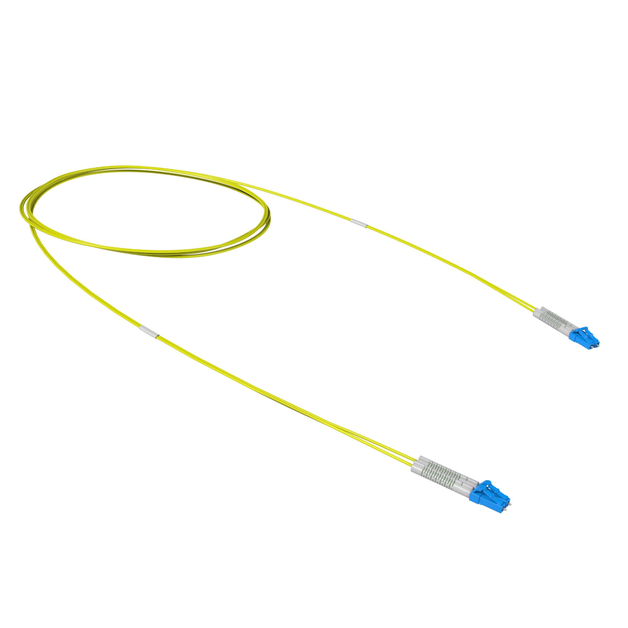 Оптический коммутационный шнур двухволоконный (Duplex) flexible boot LC/UPC - LC/UPC 9/125 (OS2), 2 м