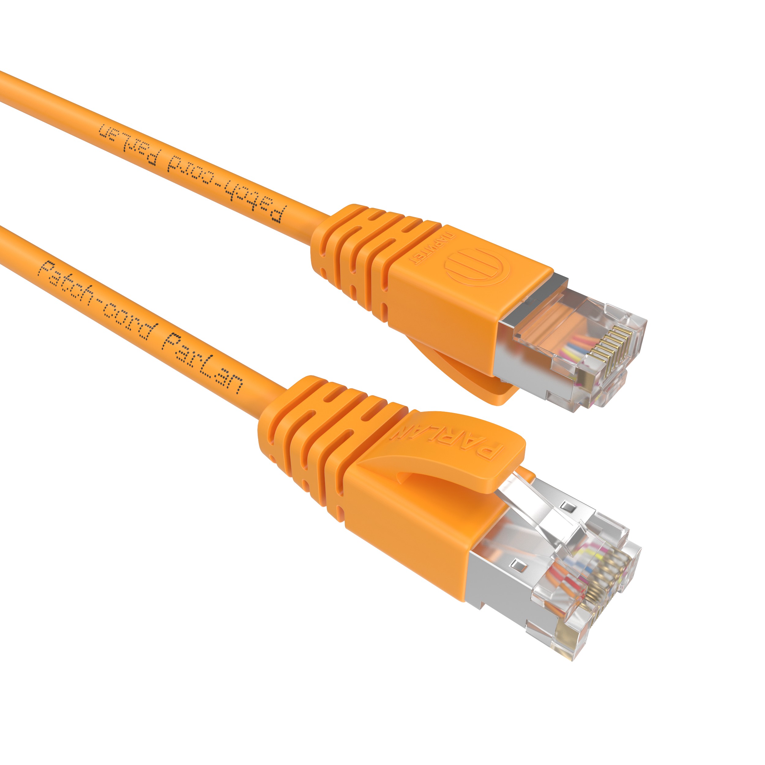 Шнур коммутационный Patch-cord ParLan SF/UTP Cat 5e PUR 4х2х0,60 Flex RJ45-RJ45 OG 70m оранжевый (патч-корд)