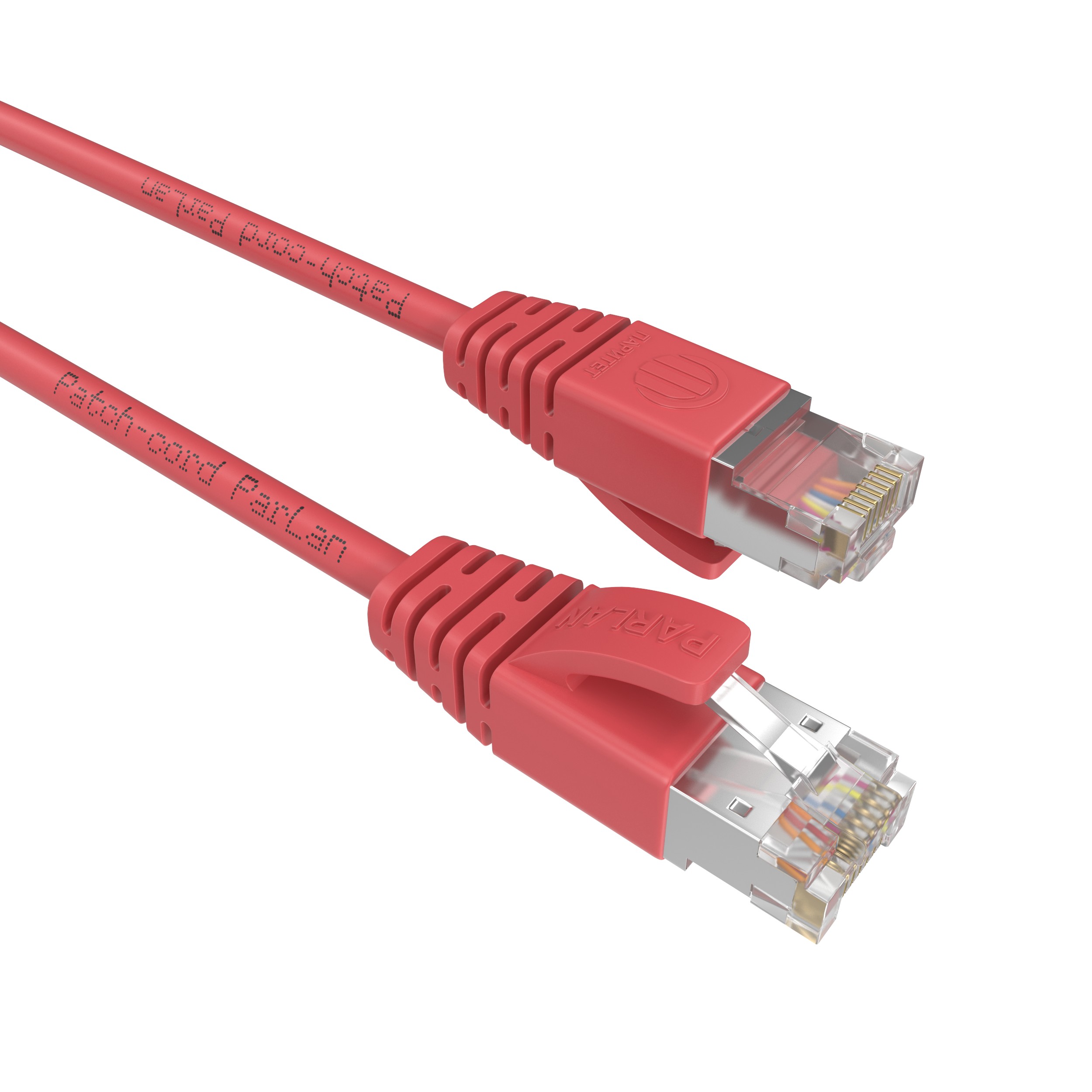 Шнур коммутационный Patch-cord ParLan SF/UTP Cat 5e PUR 4х2х0,60 Flex RJ45-RJ45 RD 70m красный (патч-корд)