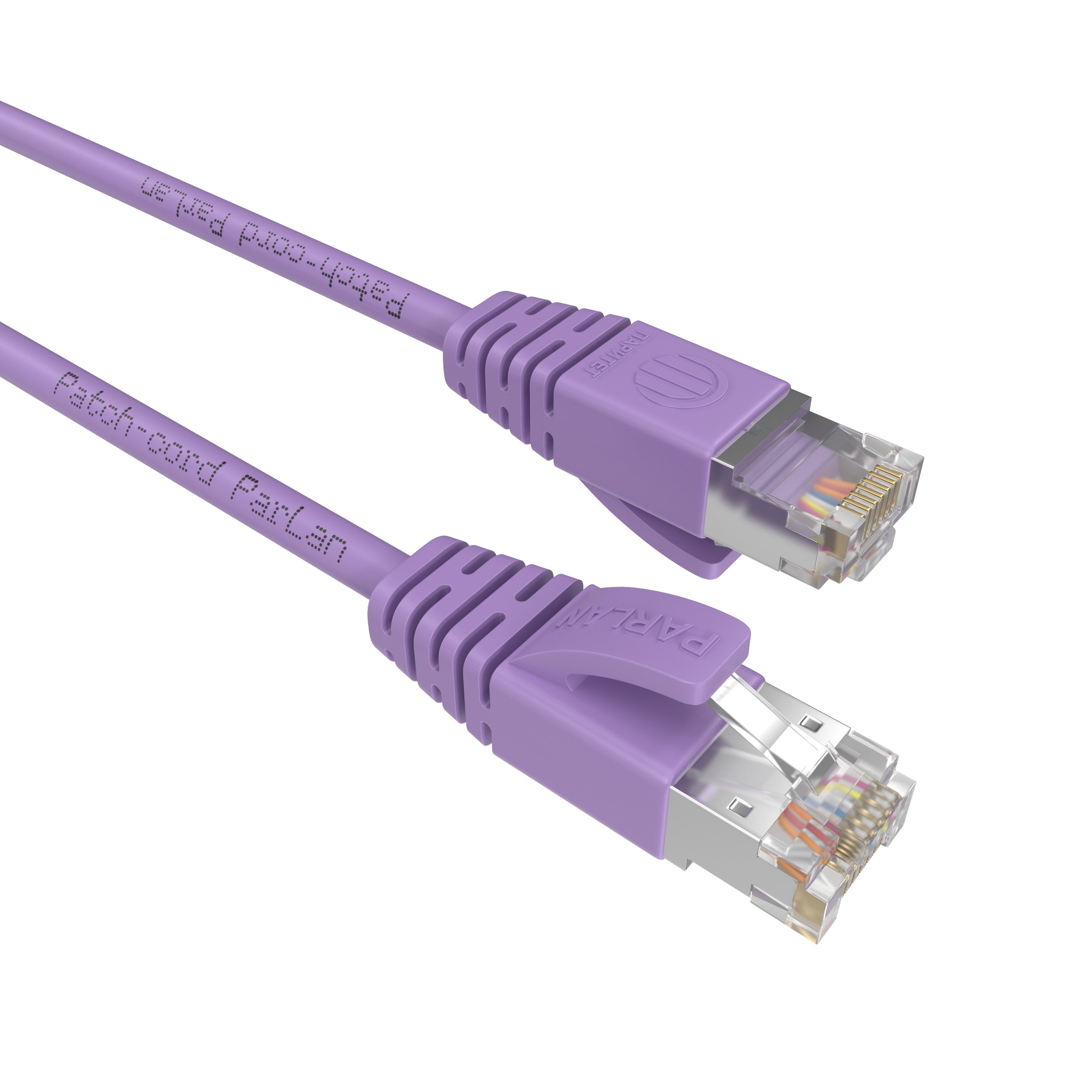 Шнур коммутационный Patch-cord ParLan SF/UTP Cat 5e PUR 4х2х0,60 Flex RJ45-RJ45 VT 70m фиолетовый (патч-корд)
