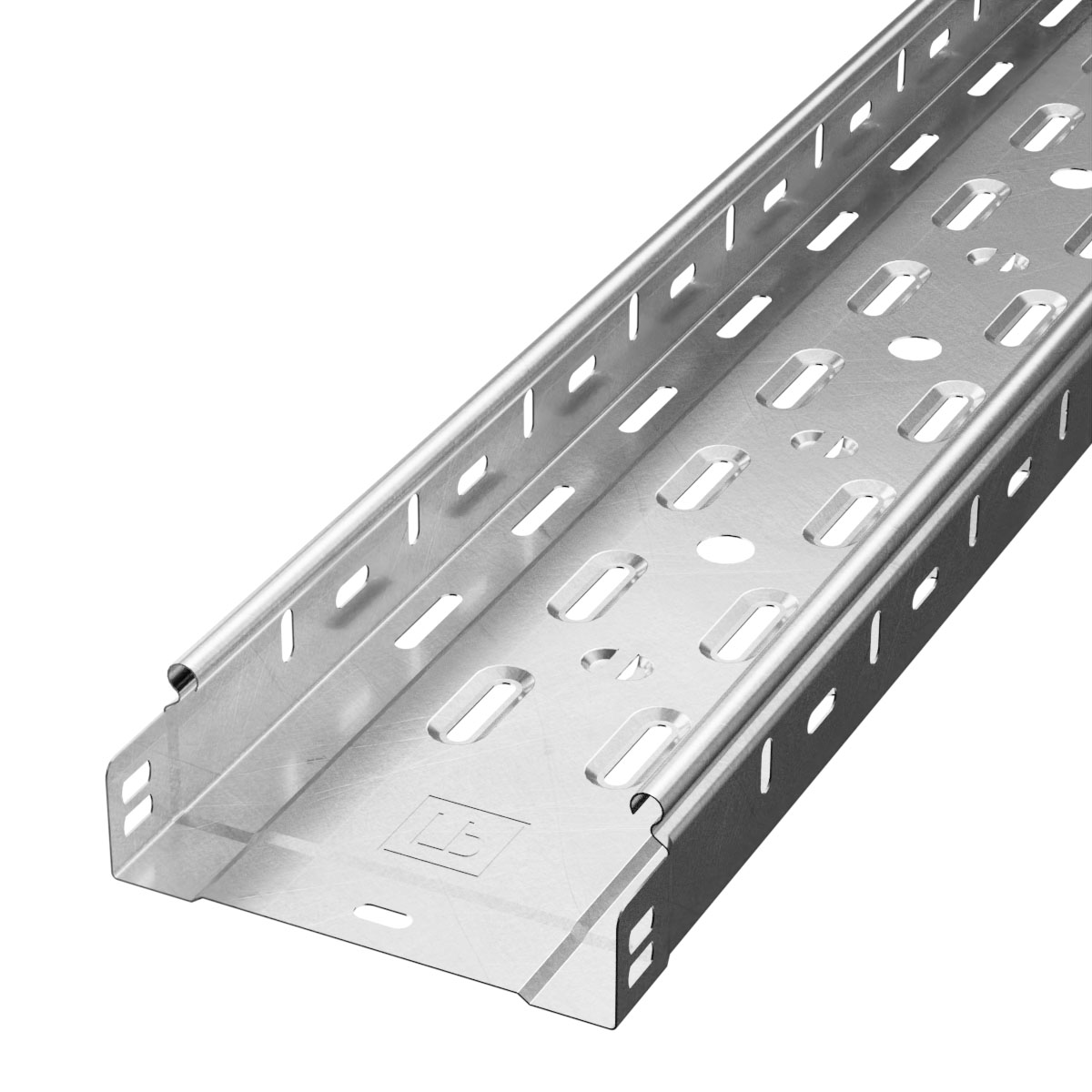 Лоток перфорированный Стандарт INOX (AISI 304) 150х50х3000 (0,8 мм) (3 м/уп) Промрукав
