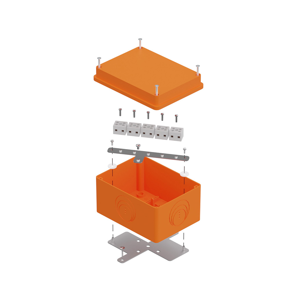 Коробка огнестойкая для о/п 40-0351-FR2.5-10 E15-E120 RAL2003 150х110х90 (6 шт/кор) Промрукав