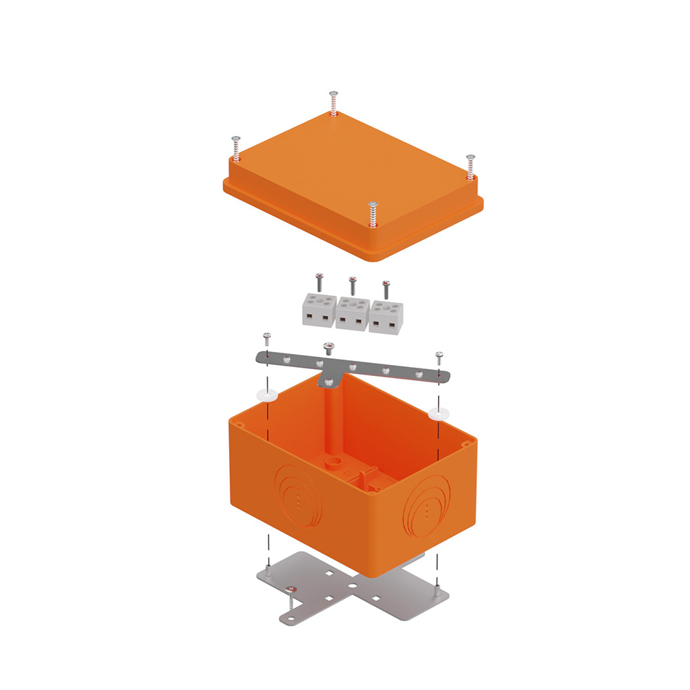 Коробка огнестойкая для о/п 40-0351-FR2.5-6 E15-E120 RAL2003 150х110х90 (6 шт/кор) Промрукав