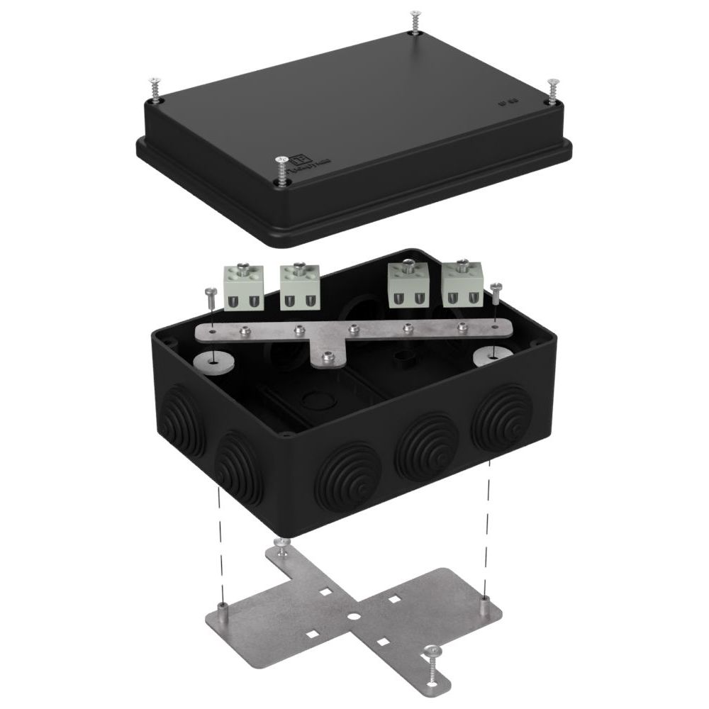 Коробка огнестойкая для о/п 40-0310-FR1.5-8 Е15-Е120 RAL9005 150х110х70 (6 шт/кор) Промрукав