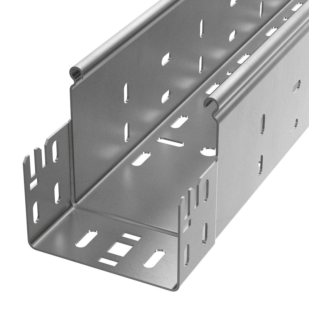 Лоток перфорированный Профи INOX (AISI 304) 100х100х3000 (2,0 мм) (6 м/уп) Промрукав