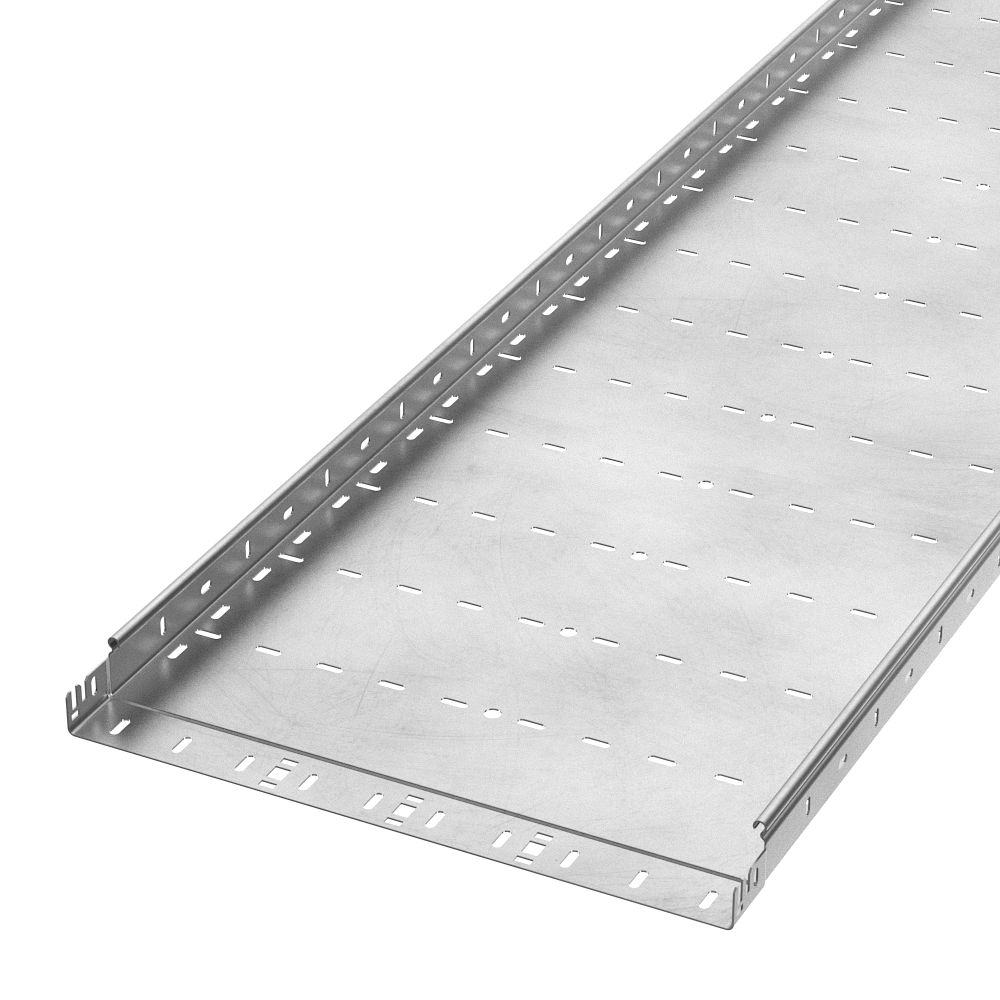 Лоток перфорированный Профи INOX (AISI 304) 500х50х3000 (2,0 мм) (6 м/уп) Промрукав