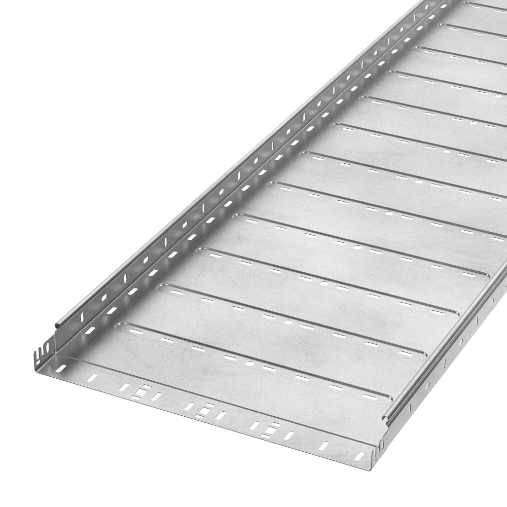 Лоток перфорированный Профи INOX (AISI 304) 500х50х3000 (1,2 мм) (6 м/уп) Промрукав