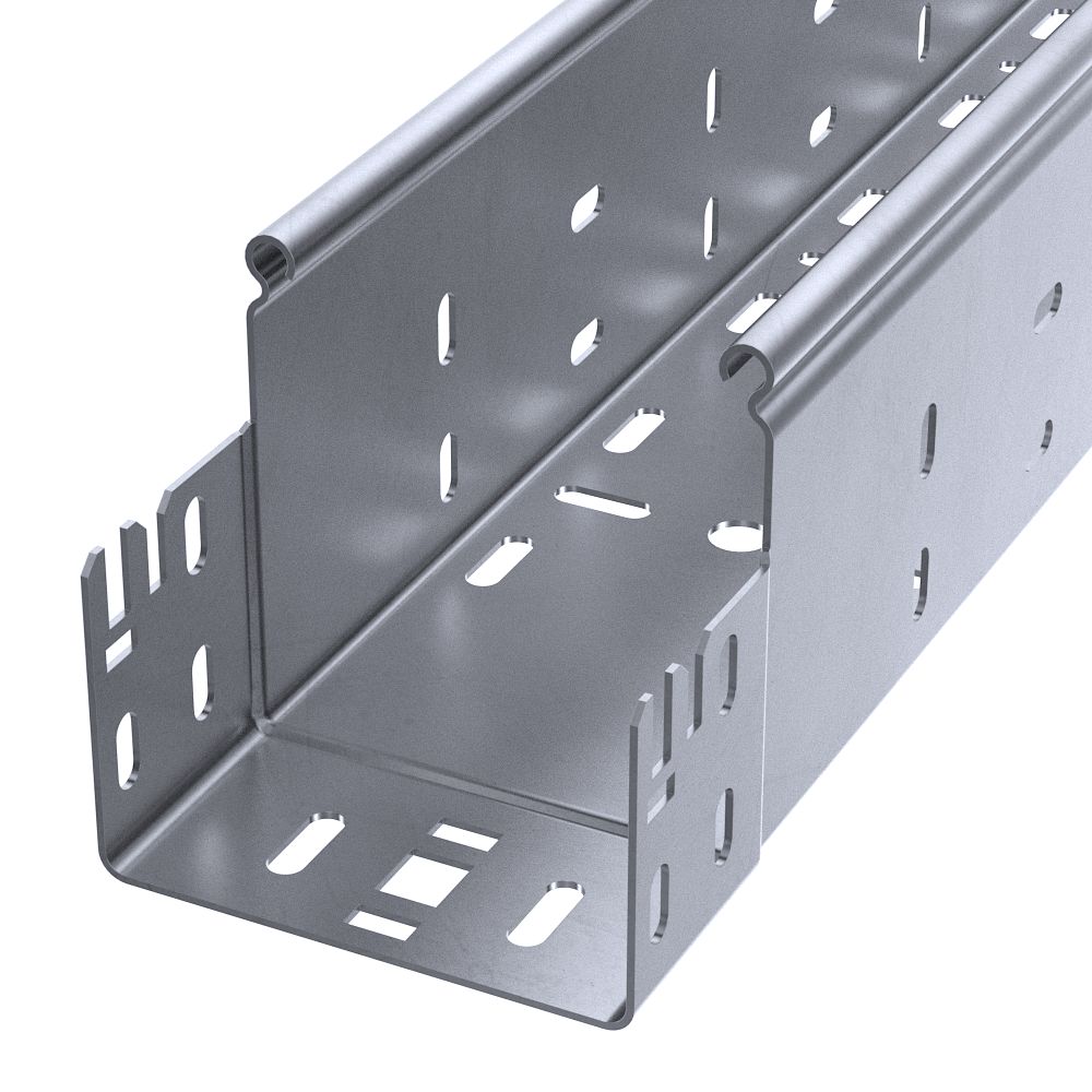 Лоток перфорированный Профи INOX (AISI 316) 100х100х3000 (2,0 мм) (6 м/уп) Промрукав