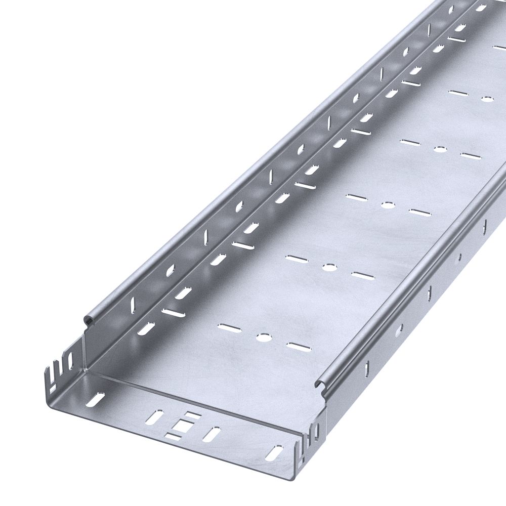 Лоток перфорированный Профи INOX (AISI 316) 200х50х3000 (2,0 мм) (6 м/уп) Промрукав