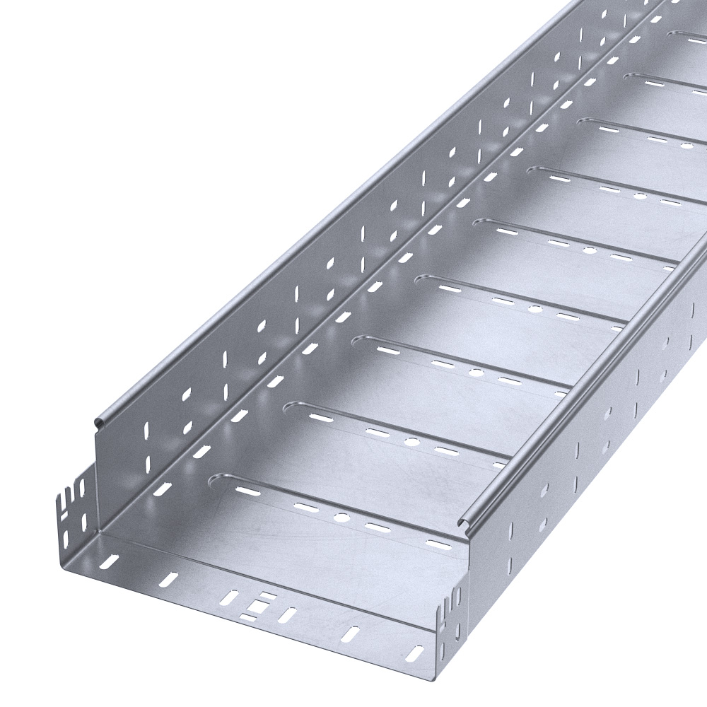 Лоток перфорированный Профи INOX (AISI 316) 300х100х3000 (1,2 мм) (6 м/уп) Промрукав