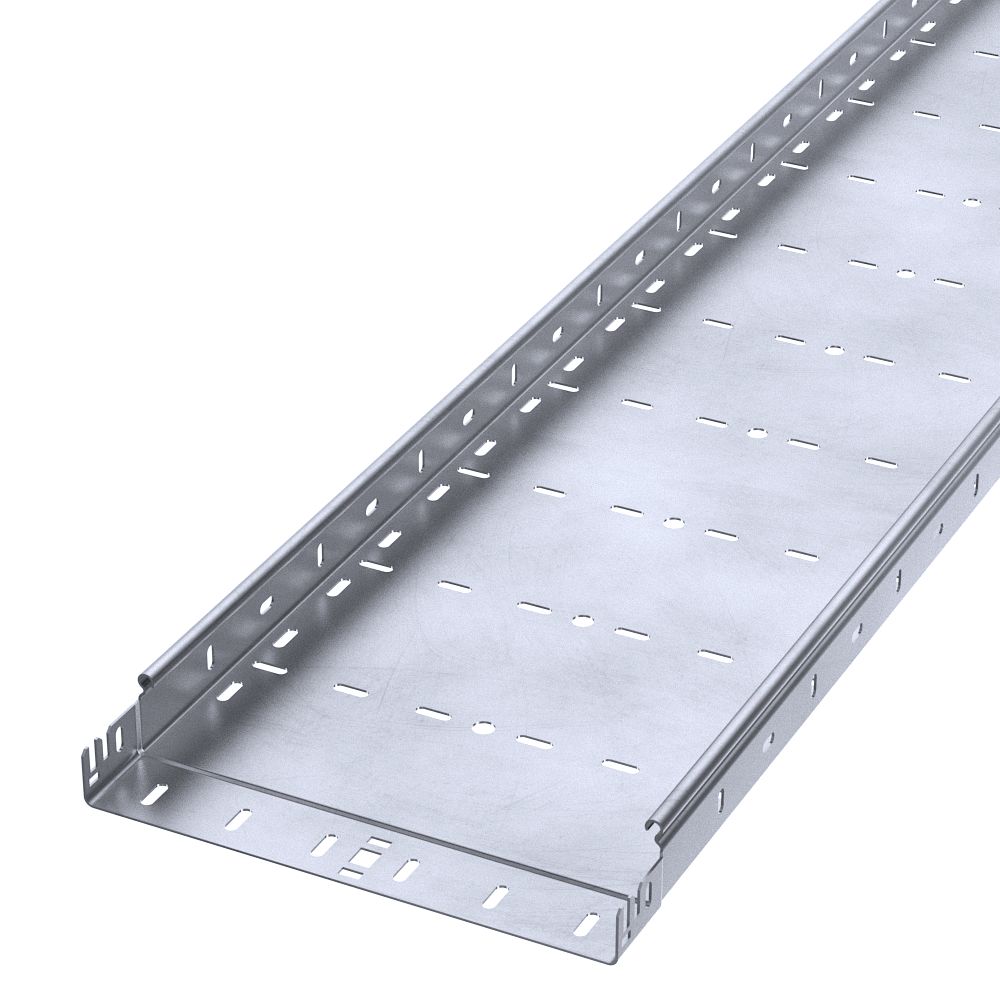 Лоток перфорированный Профи INOX (AISI 316) 300х50х3000 (2,0 мм) (6 м/уп) Промрукав