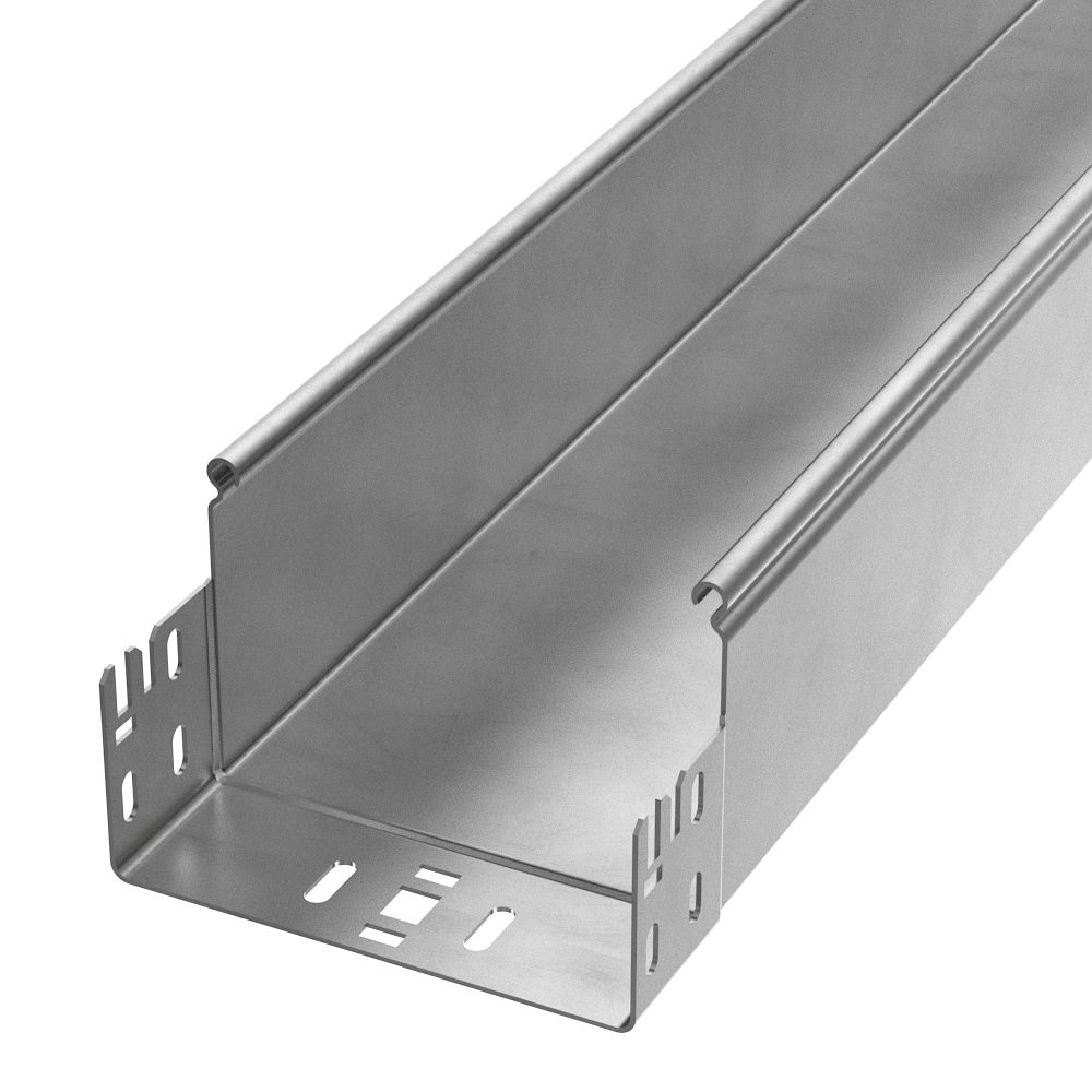 Лоток неперфорированный Профи INOX (AISI 304) 150х100х3000 (2,0 мм) (6 м/уп) Промрукав
