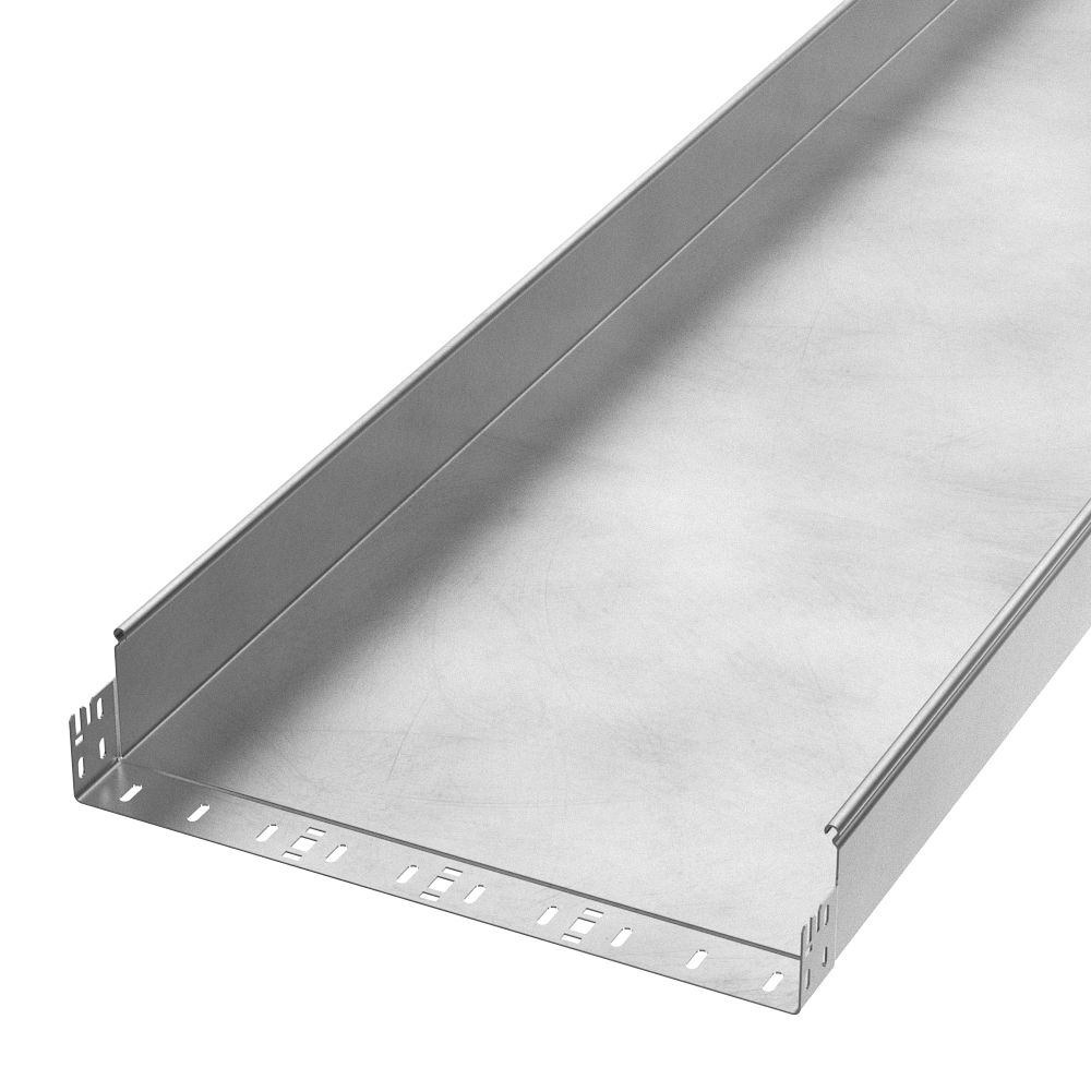 Лоток неперфорированный Профи INOX (AISI 304) 500х100х3000 (2,0 мм) (6 м/уп) Промрукав