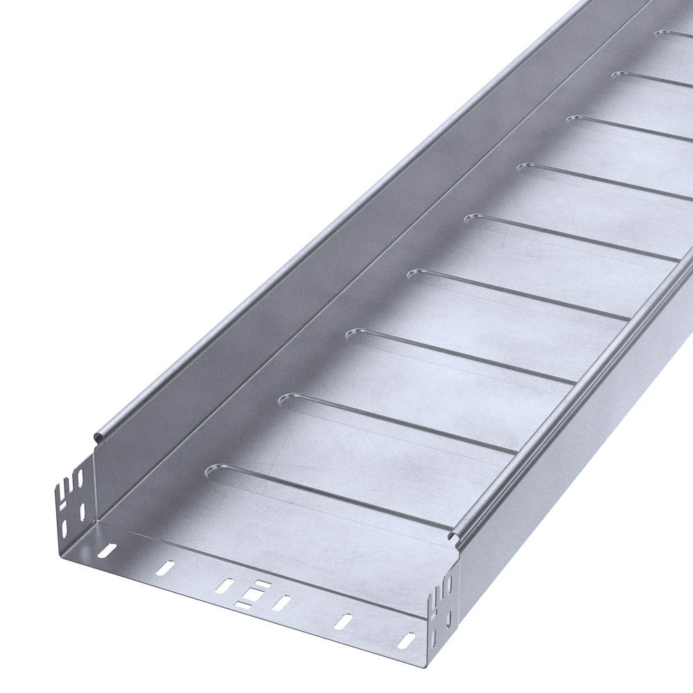 Лоток неперфорированный Профи INOX (AISI 316) 300х80х3000 (1,2 мм) (6 м/уп) Промрукав