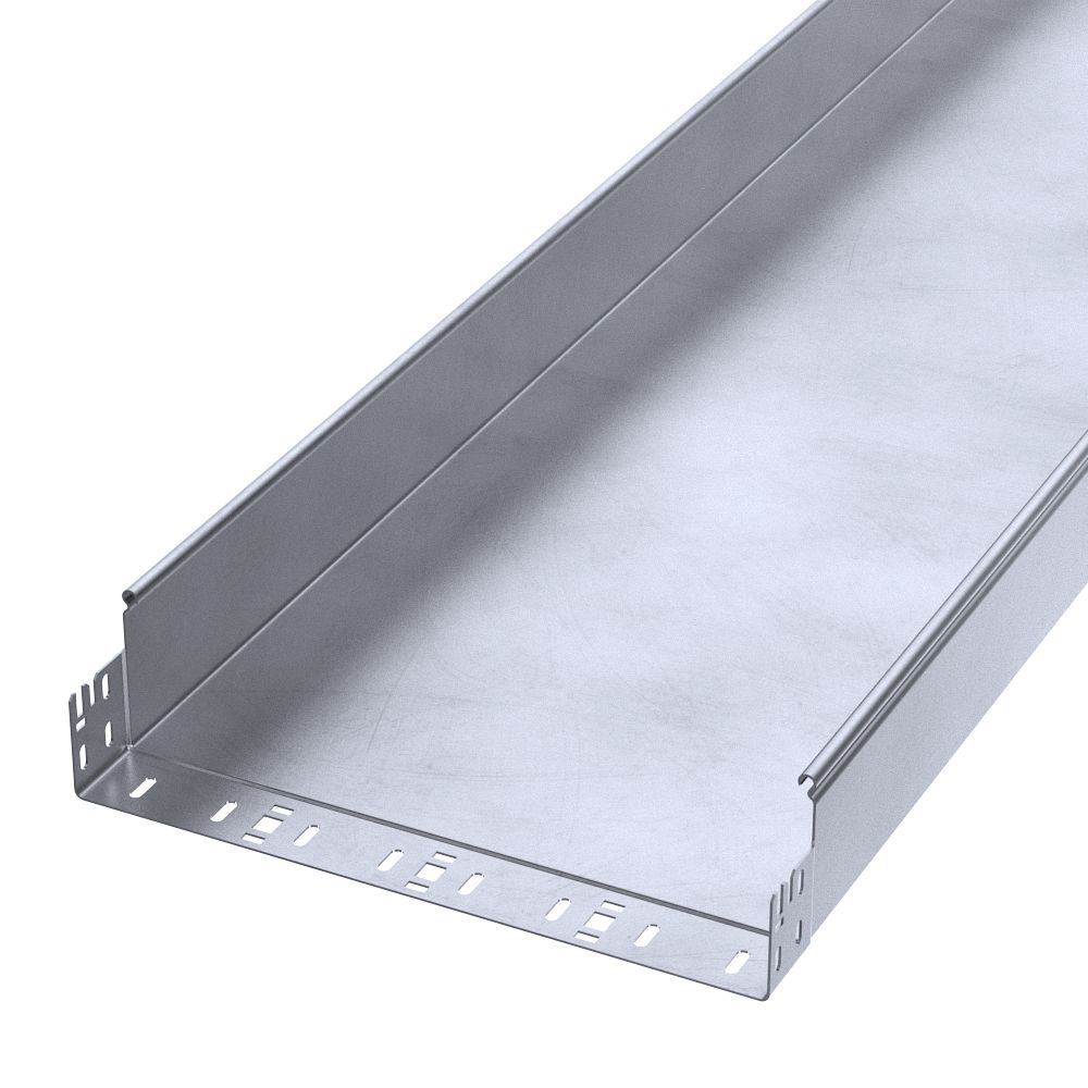 Лоток неперфорированный Профи INOX (AISI 316) 400х100х6000 (1,5 мм) (12 м/уп) Промрукав