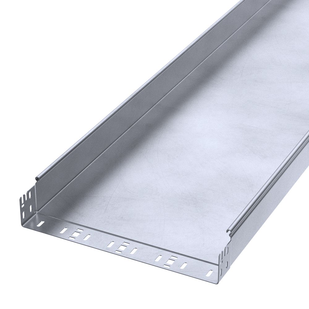 Лоток неперфорированный Профи INOX (AISI 316) 400х80х3000 (2,0 мм) (6 м/уп) Промрукав